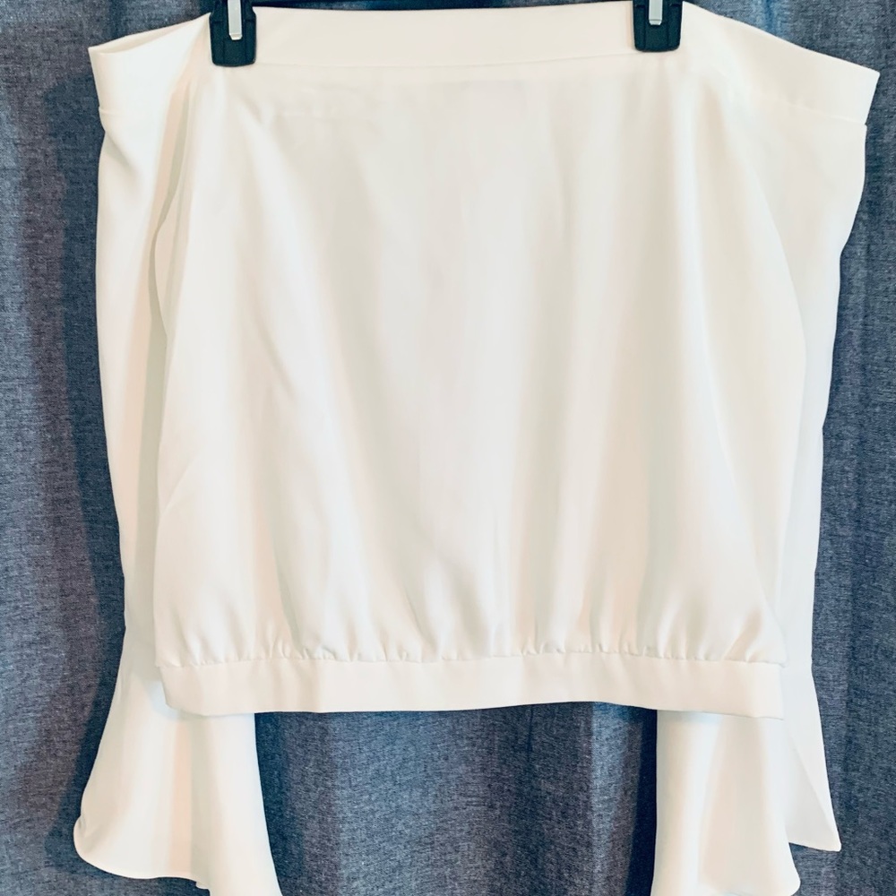 New with tags!  Off the shoulder open back top